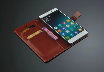 Xiao Mi Poznámka 5.7-palcový držiteľa karty kryt puzdro pre Xiao Mi Poznámka Pro Pu kožené telefón prípade, ultra tenkú peňaženku flip cover