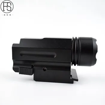 Lov Pohľad Combo ČERVENÝM Laserovým Zameriavačom Rozsah Taktické LED Baterky Picatinny 20 mm Železničnej Pre Glock 17 18 19 22 23