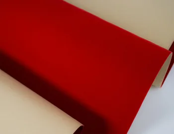 Samolepiace Červená Zelená Velvet Hrnú Tapety Zvukovo-izolačné Kontakt Papier Odlepovanie Nálepiek Sticky Plavidlá, Textílie, Fólie Šperky