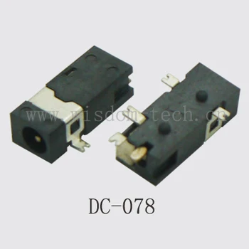 Doprava zadarmo 20pcs/veľa DC konektor pin0.65Xplug2.35tablet žena DC napájací konektor SMD PCB montáž DC-078