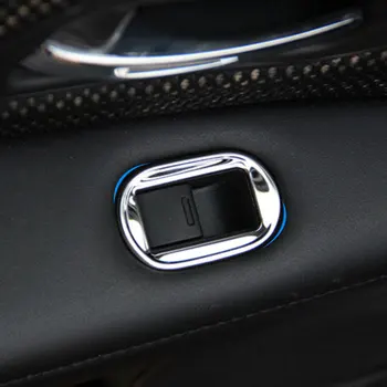 4 Ks/set Nehrdzavejúcej Ocele Interiéru Vozidla Okno Zdvihákov Panel Nálepky na Honda HRV HR-V VezeL LHD 2016