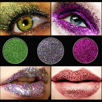 Stlačené Glitters Jeden Eyeshadow Telo Lesk Diamond Eye shadow Lesk a Leskom Pigment Profesionálny make-up na Tvár Kozmetika