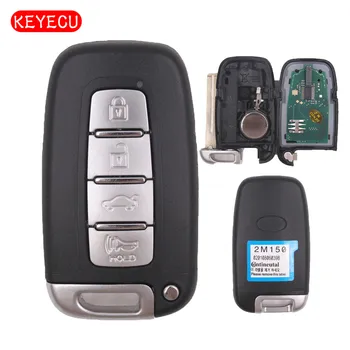 Keyecu Smart Remote tlačidlo Keyless Entry Fob 4 Tlačidlo 433MHz S ID46 Čip pre Hyundai I30 IX35