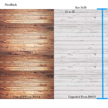 NeoBack 3x5ft Biela Hnedá Vinyl drevená Podlaha Fotografické Pozadie Pre Foto Štúdio Pozadia Fotografické Pozadie fotografia