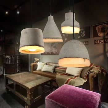 Farebné Loft Vintage Priemyselných Betónových Droplight Stropné Lampy, Kaviareň Bar Club Hala Obchod, Jedáleň