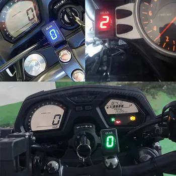 Motocykel LCD Elektroniky 6 Rýchlosť 1 - 6 Úroveň Gear Indikátor Digital Gear Meter Pre Suzuki GSF650 GSF1250 GSF 650 Bandit 1250