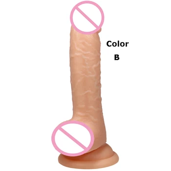 4 Farebné Realistické Dildo Silné Prísavky Flexibilné Dildo Penis Silikónové Muž Umelé Falošné Dilda Kohút Dospelých Sex Produkty