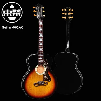 Drevené Ručne Miniatúrne Gitara Model gitary-061AC Gitara Displej s puzdrom a Stojanom (Nie Skutočné Gitaru! pre Zobrazenie Iba!)