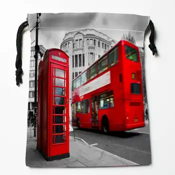 Nový Príchod Londýne, Anglicku Červený Telefón Šnúrkou Tašky Vlastné Skladovanie Vytlačené Prijímať Taška Typ Tašky Skladovanie Tašky Veľkosť 18X22cm
