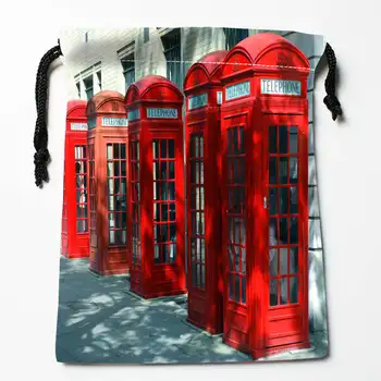 Nový Príchod Londýne, Anglicku Červený Telefón Šnúrkou Tašky Vlastné Skladovanie Vytlačené Prijímať Taška Typ Tašky Skladovanie Tašky Veľkosť 18X22cm