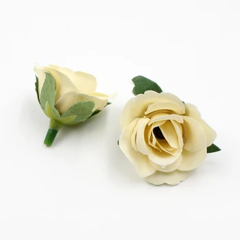 20pcs/veľa 3,5 cm mini hodváb rose hlavu umelé kvety, svadobné domáce dekorácie DIY girlandy zápisník plavidlá kvety