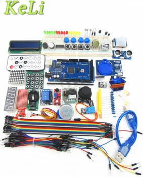 Mega 2560 r3 starter kit motorových servo RFID Ultrazvukové Škály relé LCD