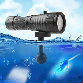 SecurityIng Potápanie Fotografie, Video, Blesk Pochodeň pod vodou Nepremokavé 120 Stupňov Široký Lúč Biela Červená LED Flash Light
