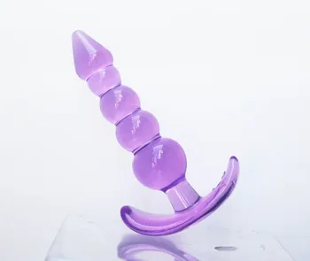 Jelly análny plug sexuálne hračky Pagoda zadok plug Korálky masáž prostaty análny sex produkty pre mužov alebo ženy