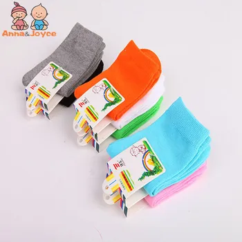 2018 nové candy farby, bavlnené ponožky dievčatá ponožky s chlapcami ponožky 1-9 rok 10pairs/veľa atws0033
