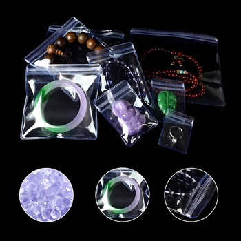 4*6typ Anti-oxidačné Šperky Jade Pearl Balenie Vrece Jasné, PVC, Plastové Prípade Taška Samostatne Tesnenie Zips Top Ziplock Pack Puzdro, Vrecko