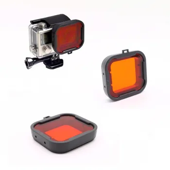 Gopro Príslušenstvom Ponoriť Filter red/orange/yellow/sivá/fialová Podmorské Potápanie Objektív Filtro pre GoPro Hero 3+/ 4 doprava zadarmo