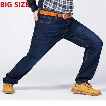 Veľké kód džínsy zimné kód elastické voľné džínsy tuku pridať hnojivo zvýšené 38 40 42 44 46 38 50 52 nohavice