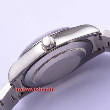 40 mm parnis Béžová dial sklo zafírové automatické skladanie pracky pánske hodinky P445