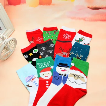Vianočné Cartoon Snehu Krátke Bavlnené Ponožky Roztomilý Módne Zimné Nízke Ponožky Umenie Ženy Roztomilý Zábavné Vzorované Ponožky Nízke Hot Sox