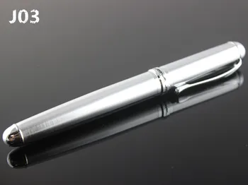 Jinhao X750 Striebornej Nerezovej Ocele luxusné školského Úradu pero roller Stredné Nib Business kovový roller guličkové pero náplň