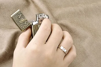 Uloveido Prstene pre Mužov Silver Farba Anillos Mujer Cubic Zirconia Ročníka Zapojenie Ringen snubný Prsteň Muži Male Krúžok Top J002M