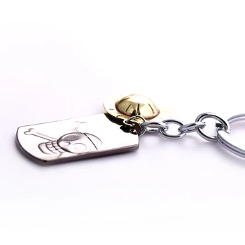 Jeden Kus prívesok na Luff Strawhat Tlačidlo Krúžky Pre Dar Chaveiro Auto Keychain Šperky Anime Kľúča Držiteľa Suvenír YS11120