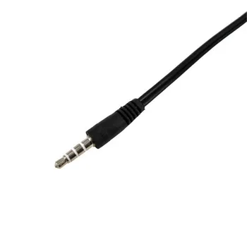 Nové 3,5 mm Predĺženie Audio Splitter Kábel + Mikrofón Slúchadlá Slúchadlá Jack 1 2 Y Stereo Splitter pre iPhone 5S pre Samsung