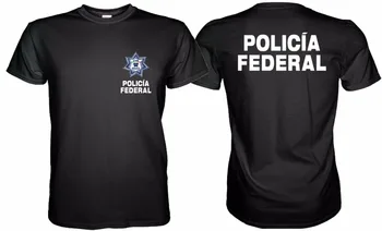 2018 Nový Príchod Značky-Oblečenie Móda Muži Košele Kolo Krku Nové Mexiko Polícia Policia Federálneho T-Shirt grafické tričko