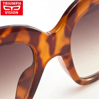 TRIUMF VÍZIA Nadrozmerné Štít slnečné Okuliare Ženy Značky Dizajnér Námestie Gradient Slnečné Okuliare Žena Vysokej Kvality a Trendy Oculos