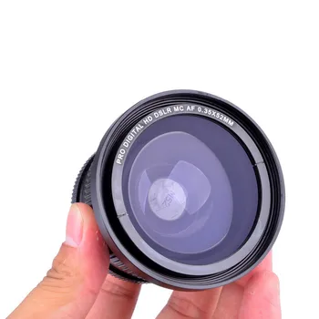 52mm 0.35 x Super Fisheye širokouhlý Objektív pre 52 MM Nikon D7000 D7100 D5200 D5100 D5000 D3100 D60 D90 S 18-55mm Objektívom