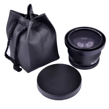 52mm 0.35 x Super Fisheye širokouhlý Objektív pre 52 MM Nikon D7000 D7100 D5200 D5100 D5000 D3100 D60 D90 S 18-55mm Objektívom