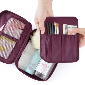 Ženy vodeodolný make-up taška Kozmetická taška pre tvoria cestovné prenosné úložiská organizátor Zips Nové Cestovné Umývanie puzdro