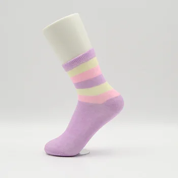 5Pairs Candy Farby Prekladané Ženy Krátke Ponožky, Priedušné, Absorbujú Pot, Vysokú Kvalitu Bavlny Ženy Ponožky Jednoduché, Krásne Dievča Ponožka Meia
