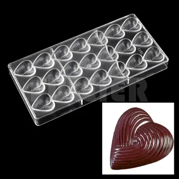 Pečenie pečiva nástroje srdce tvar polykarbonátu čokoláda, formy ,lacné kuchyne pečenie, pečenie plesne, cukrovinky, čokoláda, formy plastové