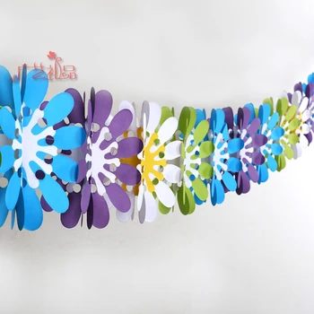 Zilue 1pc Narodeniny party usporiadanie Motýle a kvety, papier garland Dieťa ukazuje, Narodeniny, party, svadobné dekorácie