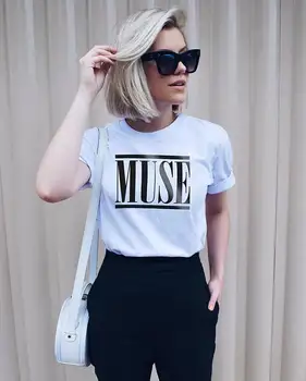 Muse T-Shirt Tumblr Módne Rock Star T-Shirt moletom robiť tumblr Tees estetické topy ženy fashion tričko blusa tumblr dievča čaj