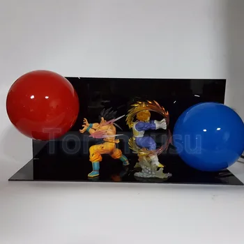 Dragon Ball Z Akcie Obrázok Son Goku Vegeta Spolupráca VIEDLA DIY Displej Hračka Dragonball Goku Super Saiyan DBZ DIY133