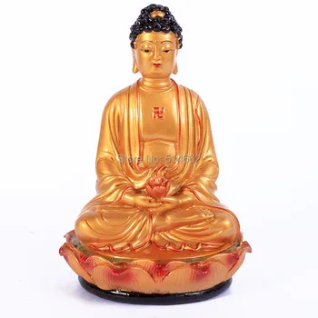 Feng Shui Ručné Maľovanie Buddha Buddhizme S Lotus Stojan