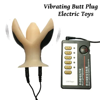 Sex Shop Elektro Šok Análny Speculum Zadok Plug Dilator 10 rýchlosť Vibrátor Elektrickým Prúdom Prostaty Masér Sexuálne Hračky pre Mužov, Ženy