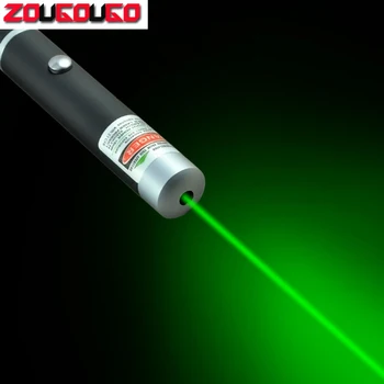 Vysoko Kvalitný Silný Zelený/Červený /Modrý Laserový Ukazovateľ Pero Lúč Svetla 5mW Caneta Laser
