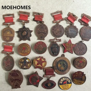 20pcs Náhodné poslal Číne Každý z doby bronzovej Počesť Pamätnú Priateľstvo Medaila dekorácie kovové remeselné medaila