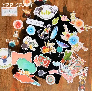 YPP PLAVIDLÁ 35pcs slobodného ducha papier die kusy pre DIY scrapbooking/foto album Dekorácie Remeslá
