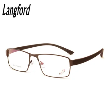 Langford značka optická rámy mužov veľké okuliare rám predstavenie predpis full-frame zliatiny tr90 Progresívne výška 36mm2214