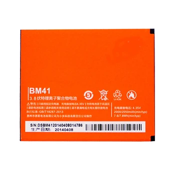 Kvalitné originálne pre xiao hongmi batériu mobilného telefónu 2050mAh batérie BM41