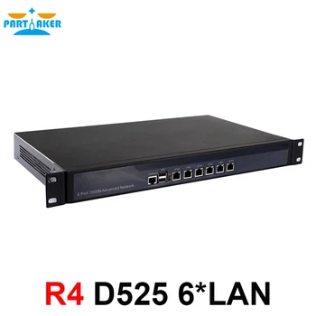 Plný Gigabit Multi Wan Core Smerovače s 6 82583v lan Intel D525 1.8 G podporu SNSĽP Mikrotik PFSense Panabit Wayos 2G RAM SSD 8G