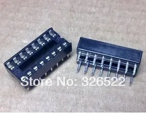 10PCS DIP 16 pinov IC Zásuvky Adaptéra Spájky Typ Pätice Kit Kvalitné Komponenty 68