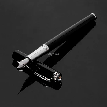 Čierny Roller guličkové Pero, Luxusný Strieborný Klip Diamond Pero Materiál Lech Kawaii Školské potreby 13.6*1,2 cm Z11 Kvapka loď
