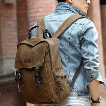 Etn taška značky vysokej kvality hot populárny človek plátno batoh muž voľný čas cestovné tašky mužov retro taška