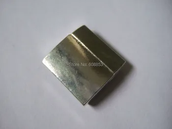 3Set Antique Silver Magnetická Spona 20x2mm pre 20 mm Ploché Kožený Náramok